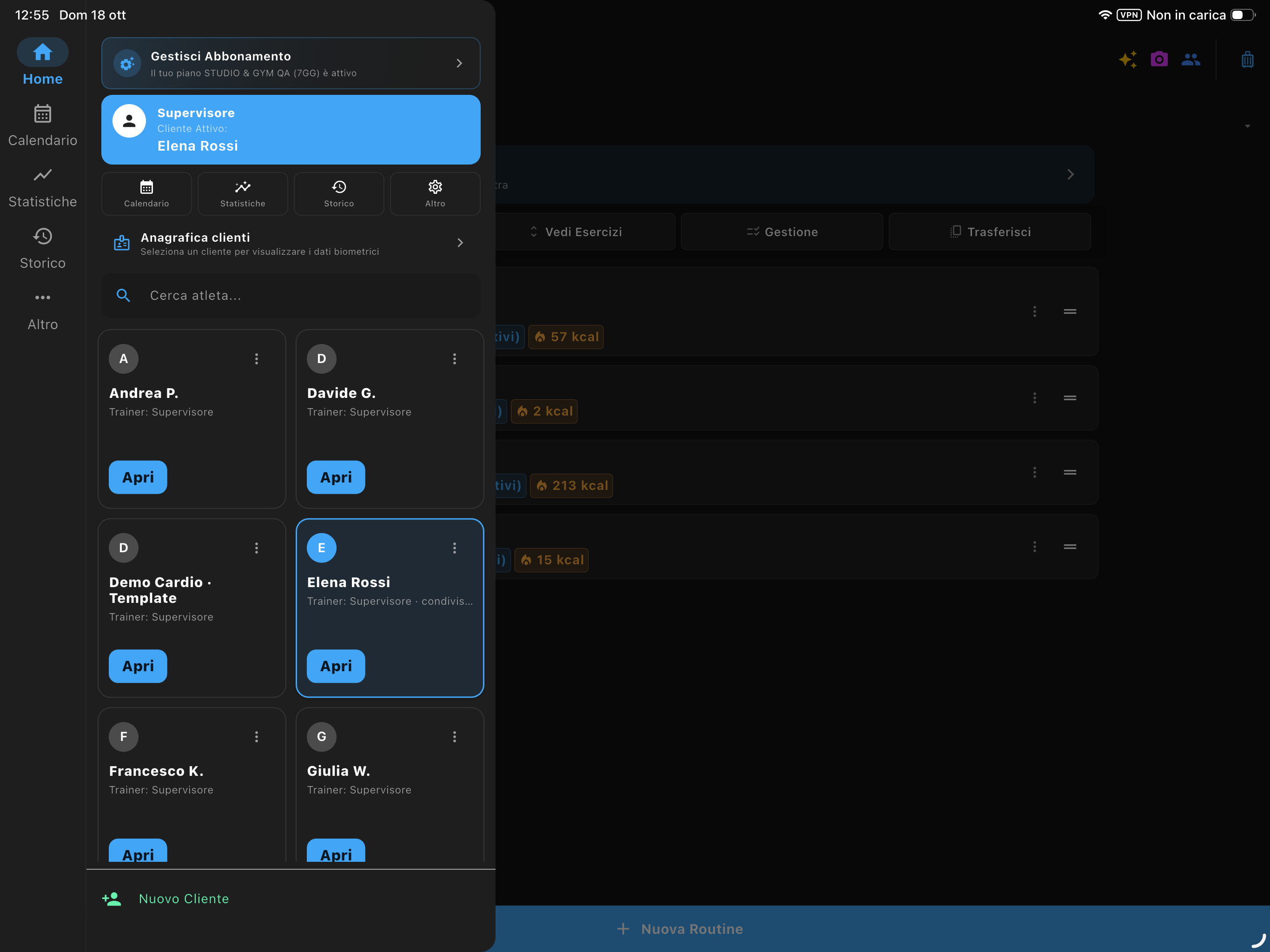 iPad Pro · anagrafiche a quadratoni